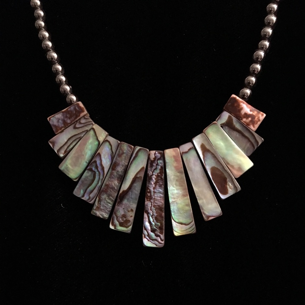Abalone Shell Statement Necklace